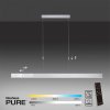 Závěsné LED svítidlo PURE-MOTO, 3x13W, d. 120 cm, 2700-5000K, nastavitelné (Barva Hliník)