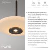 Závěsné LED svítidlo PURE VITRUM, 34W, ø 22 cm, 2700K  (Barva Hnědá-opalová)