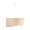 suspension asymetric beige et multicolore 4