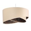 suspension asymetric beige et multicolore