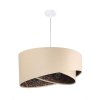 suspension asymetric beige et multicolore 2