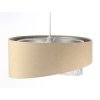 Závesné svietidlo GALAXY biele kvety , 1xE27, ø 50 cm (Farba Béžová)