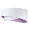 Závesné svietidlo GALAXY biele s obrazcami, 1xE27, ø 50 cm (Farba Farebné bodky)