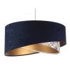 Závesné svietidlo GALAXY imitácia obkladu, 1xE27, ø 50 cm (Farba Šedá-zlatá)