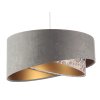 Závesné svietidlo GALAXY imitácia obkladu, 1xE27, ø 50 cm (Farba Šedá-zlatá)