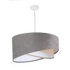 Závesné svietidlo GALAXY šedé, 1xE27, ø 50 cm (Farba Biela, Farba montúry Čierna)