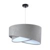 Závesné svietidlo GALAXY šedé, 1xE27, ø 50 cm (Farba Biela, Farba montúry Čierna)