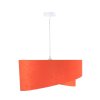 suspension asymetric orange et multicolore 4
