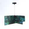 Závesné svietidlo GALAXY zelené listy, 1xE27, ø 50 cm (Farba Zlatá)