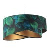 Závesné svietidlo GALAXY zelené listy, 1xE27, ø 50 cm (Farba Zlatá)