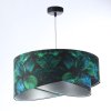 Závesné svietidlo GALAXY zelené listy, 1xE27, ø 50 cm (Farba Zlatá)