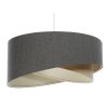 Závesné svietidlo BOHO čierne, 1xE27, ø 40 cm (Farba Béžová)