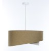 Závesné svietidlo BOHO hnedé, 1xE27, ø 50 cm (Farba Krémová)