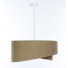 Závesné svietidlo BOHO hnedé, 1xE27, ø 50 cm (Farba Krémová)