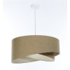 Závesné svietidlo BOHO hnedé, 1xE27, ø 50 cm (Farba Krémová)