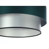 Závesné svietidlo DUO ellegant zelené, 1xE27, ø 50 cm (Farba Silver)