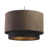 Závesné svietidlo DUO ellegant, 1xE27, ø 50 cm, v. 30 cm (Farba Sivá)
