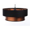 Závesné svietidlo DUO ellegant, 1xE27, v. 102 cm, ø 40 cm (Farba Čierno-meď)