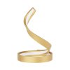 Matt Gold Stolová LED lampa TORSION, 11W, v. 30 cm, dotokový stmívač 2700 4000K