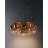 Random Cloud glossy bronze 7 lights, diam 23