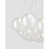 Random Cloud frosted white, 14 lights diam 23