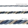 49136 3 2xl elektricky kabel 3x0 75 potazeny lesklou modrou hedvabni textilii bernadotte prumer 24 mm