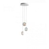 lens chandelier 3pcs white clear 590x675