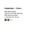 51056 3 bodove svitidlo fiumicino matny cerny kov e14 2x5w