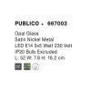 52442 2 bodove svitidlo publico opalove sklo e14 3x5w