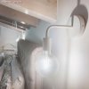 Fermalúcia monochrome, kovové nástenné svietidlo s ohnutou predlžovacou trubičkou (Farba Biela)