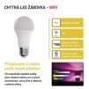 61783 3 chytra led zarovka gosmart a60 e27 9 w 60 w 806 lm rgb stmivatelna wifi