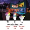 61783 22 chytra led zarovka gosmart a60 e27 9 w 60 w 806 lm rgb stmivatelna wifi