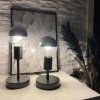 Kovová stolná lampa Alzaluce (Veľkosť 5 cm, Farba Černá Perleť)