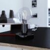 Kovová stolná lampa Posaluce (Farba Černá Perleť)