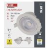 61982 7 led bodove svitidlo geri 6 5w 780lm ip20 cct bila