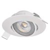 60415 1 led bodove svitidlo simmi bile kruh 5w neutralni bila