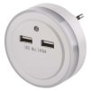 60436 led nocni svetlo p3313 do zasuvky s 2 usb