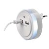 60436 6 led nocni svetlo p3313 do zasuvky s 2 usb