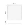 60625 3 led panel lexxo backlit 60 60 ctvercovy vestavny bily 34w neutr b