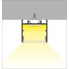 LED profilové svietidlo prisadené / zavesené / zapustené lineárne 2m, 7500lm (Teplota světla 4000K - denná biela, Materiál Biela, Typ montáže Zavesená)