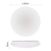 61237 3 led prisazene svitidlo fioni kruhove bile 12w neutralni b ip44