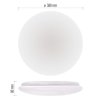 61243 3 led prisazene svitidlo fioni kruhove bile 24w neutralni b ip44
