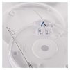 62537 12 led prisazene svitidlo flori ctvercove bile 18w neutralni bila