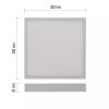 LED prisadený panel NEXXO 30cm, 28,5W, CCT, štvorcový (Farba Biela)
