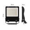 61369 5 led reflektor aveno 150w cerny neutralni bila ip66