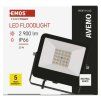 61399 7 led reflektor aveno 20w cerny neutralni bila ip66