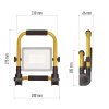 60736 5 led reflektor ilio prenosny 31w zluty neutralni bila