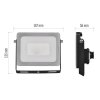 60493 5 led reflektor ilio 21w cerny neutralni bila