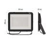 60760 5 led reflektor inovo 200w antracit neutralni bila ip65