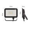 60745 5 led reflektor inovo 20w antracit neutrani bila ip65